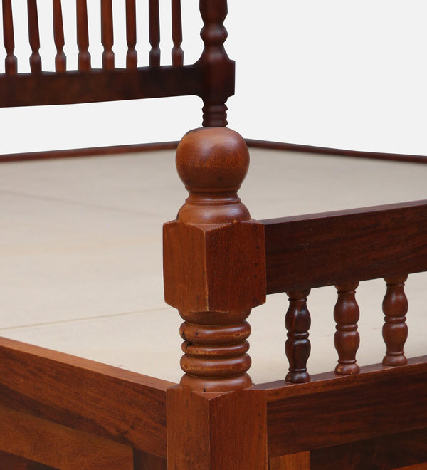 Nilaya Sheesham Wood Queen Size Bed In Honey Oak Finish With Box Storage (60 - 78 inch Mattress Size)