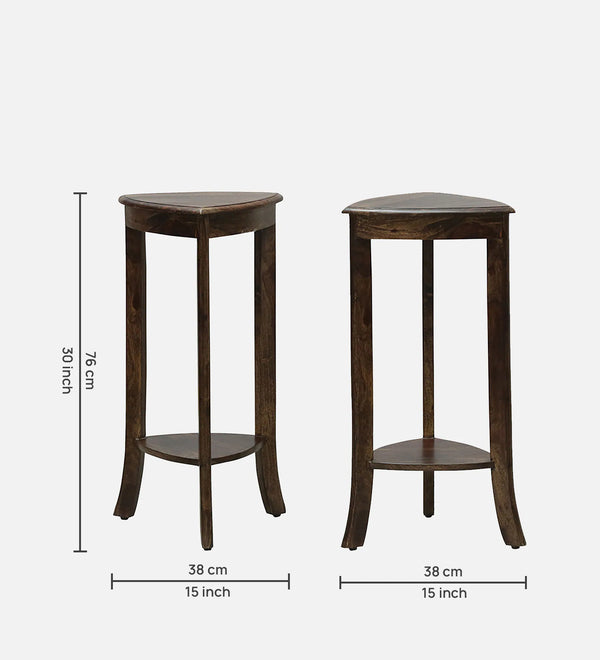 Ptonrim Sheesham Wood End Table In Provincial Teak Finish