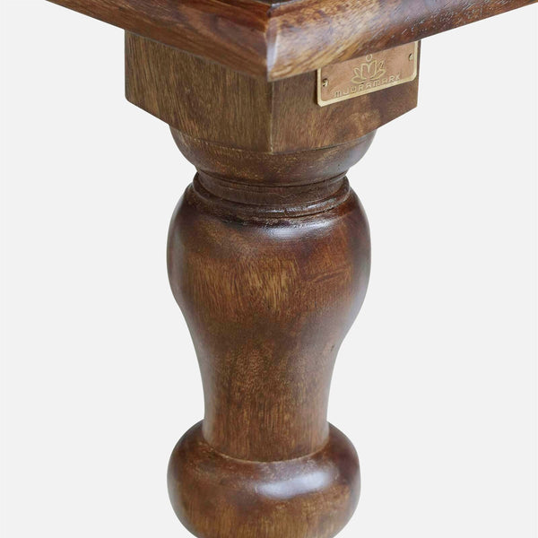 Rangrez Sheesham Wood Night Stand In Provincial Teak Finish