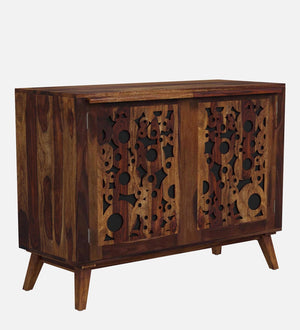 Lifty  Sheesham Wood Cabinet In Provincial Teak Finish