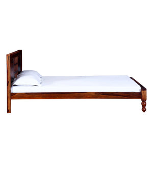Rangrez Solid Wood Queen Size Bed In Honey Oak Finish (60 - 78 inch Mattress Size)