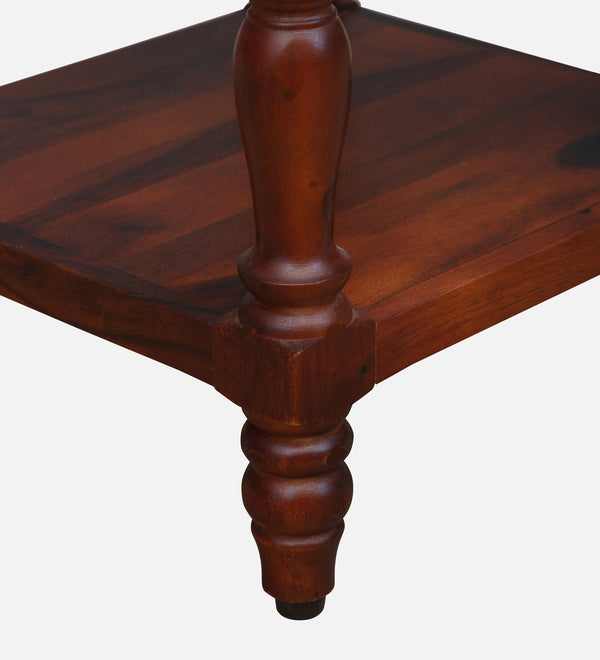 Nilaya Sheesham Wood Bedside Table In Honey Oak Finish With Drawer