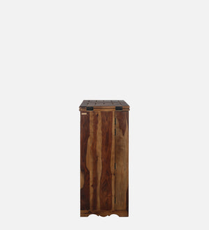 Rangrez Sheesham Wood Bar Cabinet In Provincial Teak Finish