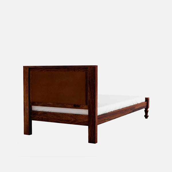 Rangrez Sheesham Wood Single Bed In Honey Oak Finish (36 - 78 inch Mattress Size)