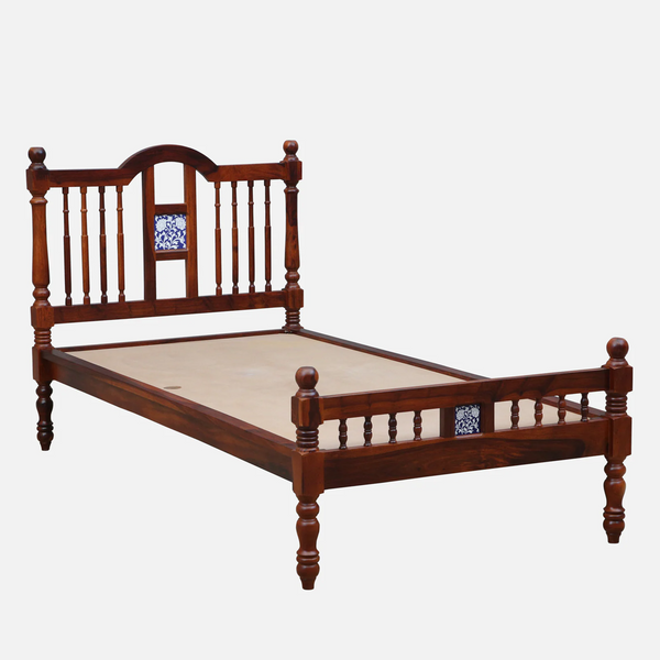 Nilaya Sheesham Wood Single Bed In Honey Oak Finish (36 - 78 inch Mattress Size)