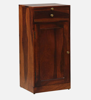 Vernia Sheesham Wood Bar Cabinet In Honey Oak Finish