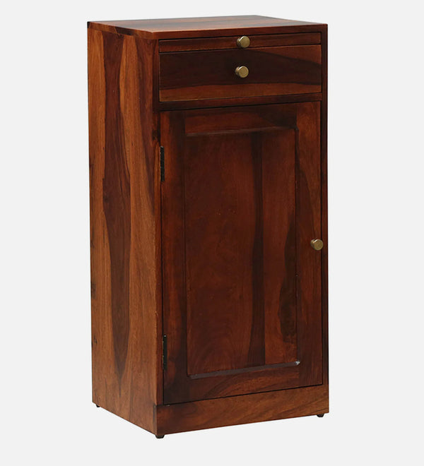 Vernia Sheesham Wood Bar Cabinet In Honey Oak Finish