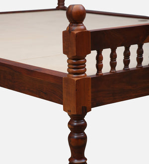 Nilaya Sheesham Wood Queen Size Bed In Honey Oak Finish (60 - 78 inch Mattress Size)