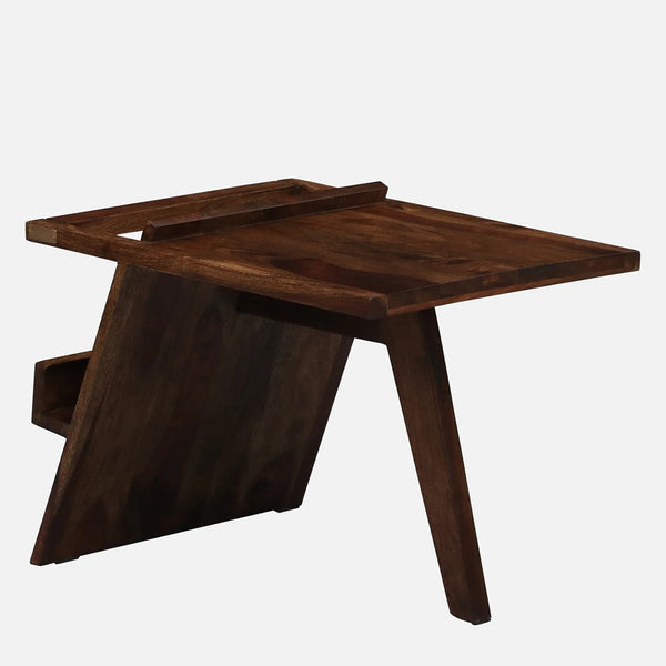Mora Sheesham Wood End Table In Provincial Teak Finish By Woodsworth