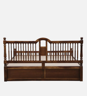 Nilaya Sheesham Wood King Size Bed In Provincial Teak Finish With Box Storage (72 - 78 inch Mattress Size)