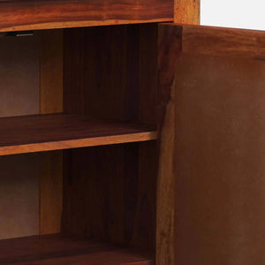 Rangrez Sheesham Wood Cabinet In Honey Oak Finish