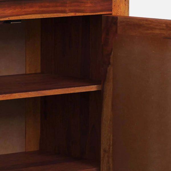 Rangrez Sheesham Wood Cabinet In Honey Oak Finish