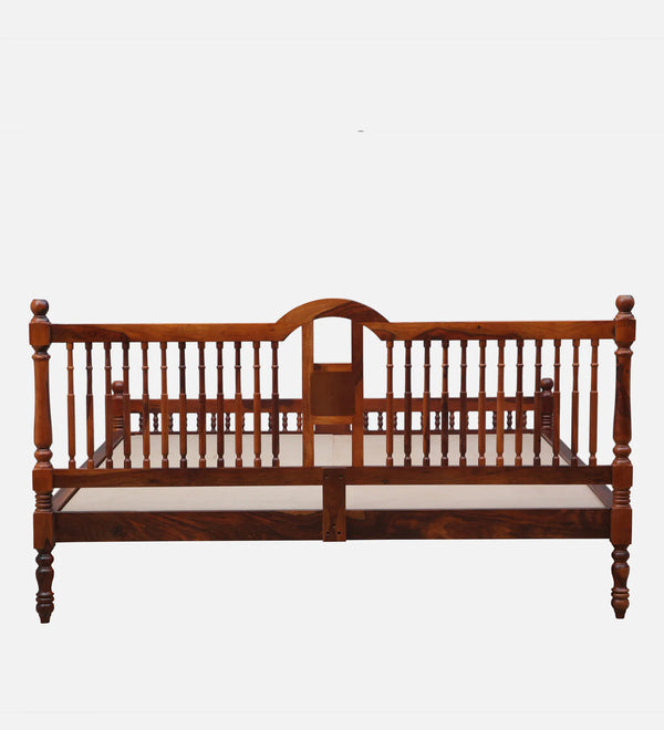 Nilaya Sheesham Wood King Size Bed In Honey Oak Finish (72 - 78 inch Mattress Size)
