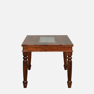 Rangrez Sheesham Wood 6 Seater Dining Set In Honey Oak Finish With Cushioned Bench