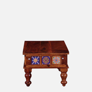 Rangrez Sheesham Wood Large Coffee Table In Honey Oak Finish