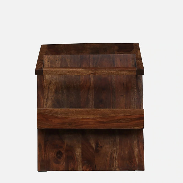 Mora Sheesham Wood End Table In Provincial Teak Finish By Woodsworth