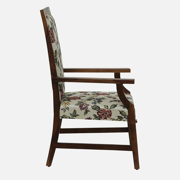 Brotton Sheesham Wood Arm Chair In Provincial Teak Finish