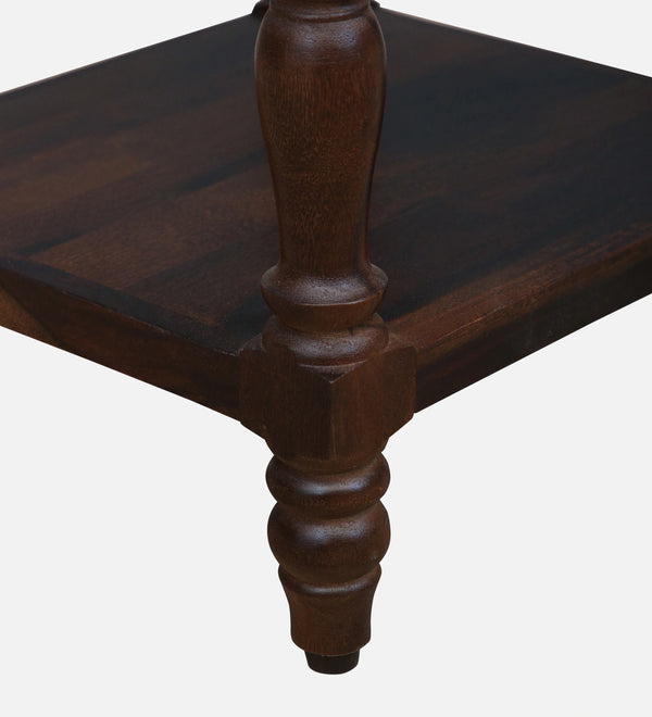 Nilaya Sheesham Wood Bedside Table In Provincial Teak Finish With Drawer
