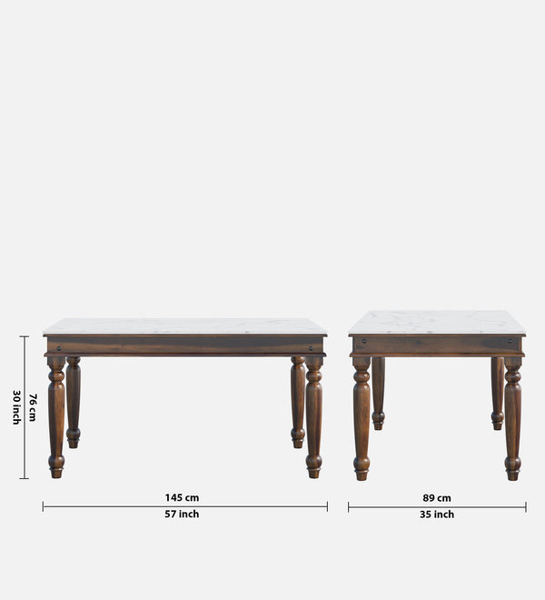 Uri Six Seater Dining Table with Six Chairs & With Porcelain Top