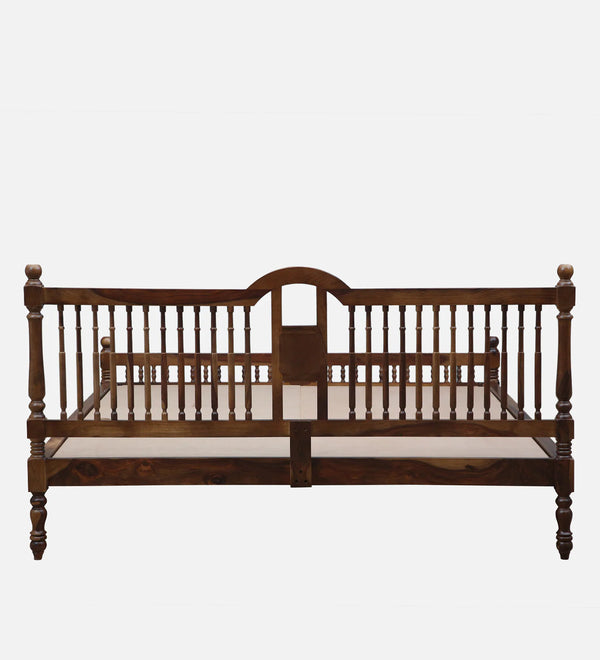 Nilaya Sheesham Wood King Size Bed In Provincial teak Finish (72 - 78 inch Mattress Size)