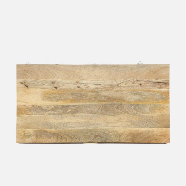 Herman Solid Wood Coffee Table In Natural Finish By Bohemiana
