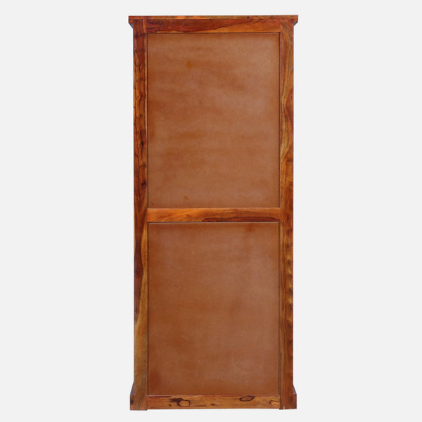 Rangrez Sheesham Wood Bar Cabinet In Honey Oak Finish