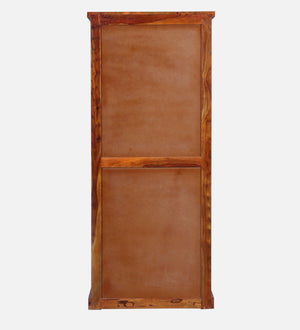 Rangrez Sheesham Wood Bar Cabinet In Honey Oak Finish