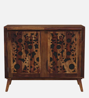 Lifty  Sheesham Wood Cabinet In Provincial Teak Finish
