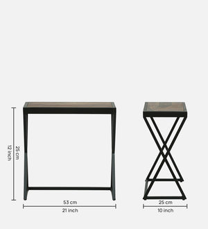 Nugent Sheesham Wood Nest Of Tables In Natural Finish