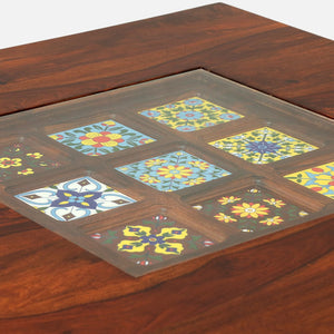 Rangrez Sheesham Wood 4 Seater Dining Table In Honey Oak Finish