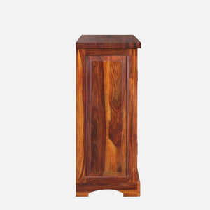 Rangrez Sheesham Wood Cabinet In Honey Oak Finish