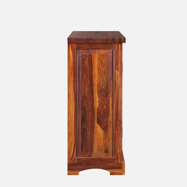 Rangrez Sheesham Wood Cabinet In Honey Oak Finish