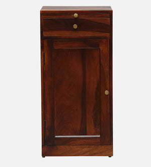 Vernia Sheesham Wood Bar Cabinet In Honey Oak Finish