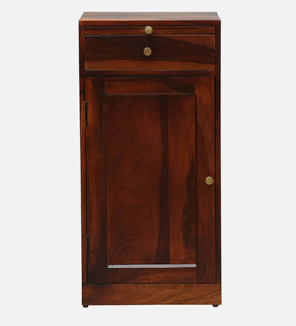 Vernia Sheesham Wood Bar Cabinet In Honey Oak Finish