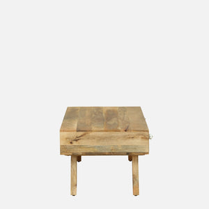 Herman Solid Wood Coffee Table In Natural Finish By Bohemiana
