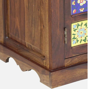 Rangrez Sheesham Wood Sideboard In Provincial Teak