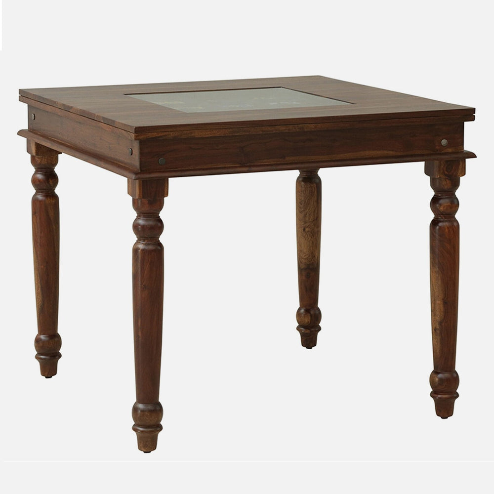 Rangrez Sheesham Wood 4 Seater Dining Set In Provincial Teak Finish