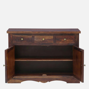 Rangrez Sheesham Wood Sideboard In Provincial Teak