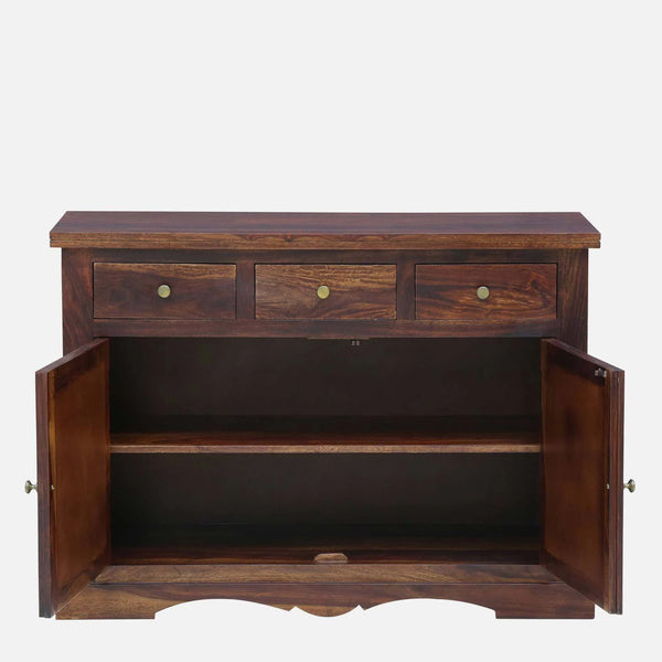 Rangrez Sheesham Wood Sideboard In Provincial Teak