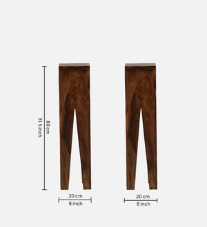 Zeeland Sheesham Wood End Table In Provincial Teak Finish