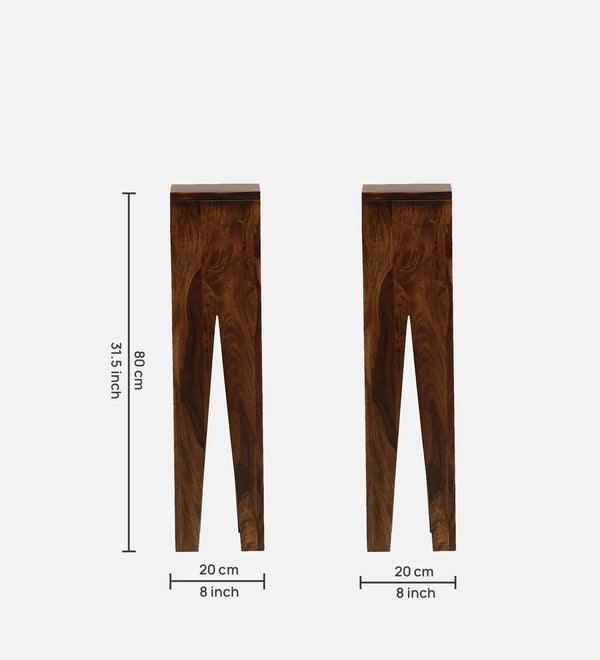 Zeeland Sheesham Wood End Table In Provincial Teak Finish