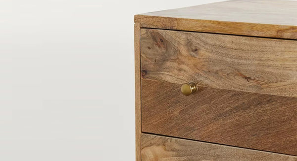 Philip Solid Wood Chest Of 3 Drawers In Matte Finish