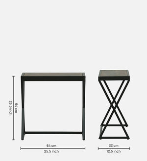 Nugent Sheesham Wood Nest Of Tables In Honey Oak Finish