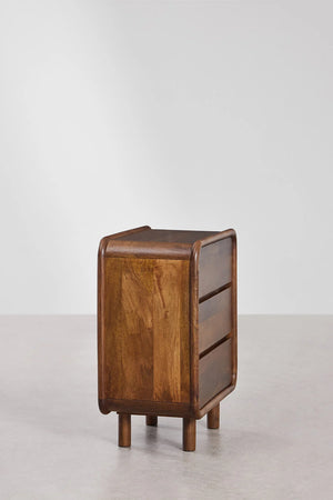 Nara Solid mango wood Chest of drawer with 3 Drawer in Provincial Teak Finish