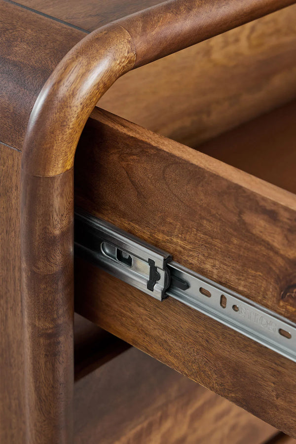 Nara Solid mango wood Chest of drawer with 3 Drawer in Provincial Teak Finish