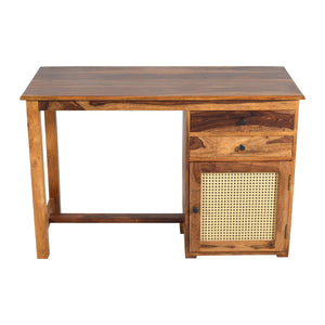 Eye Sheesham Wood Study Table in Teak Finish
