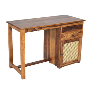 Eye Sheesham Wood Study Table in Teak Finish