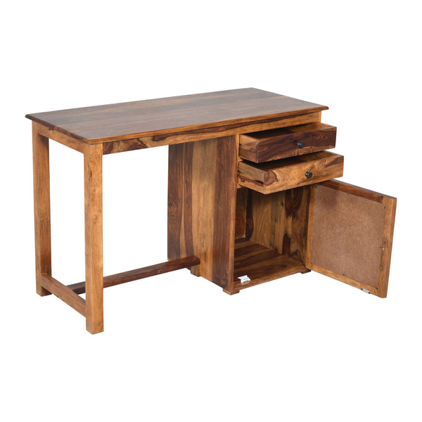 Eye Sheesham Wood Study Table in Teak Finish