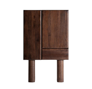 Ballie Solid Mango Wood Cabinet with Two Door & one Drawer in Provincial teak Finish