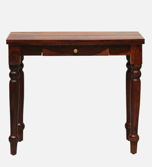 Bryher Sheesham Wood Writing Table In Honey Oak Finish